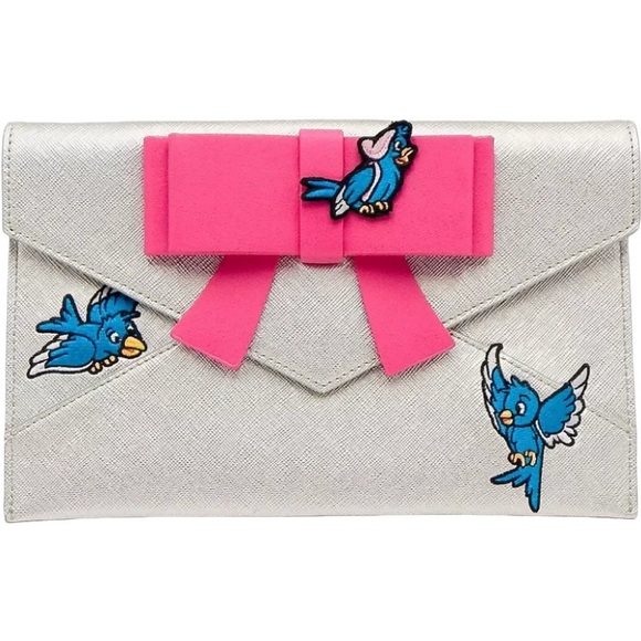Disney x Danielle Nicole -Cinderella Bow and Blue Birds Clutch NWT